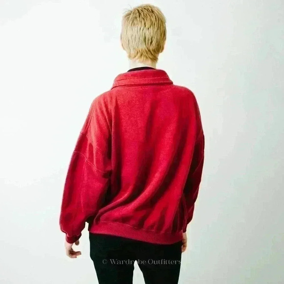 Vintage 90s Worldwide Consevation Fleece Pullover Sweatshirt - M - Picture 3 of 5